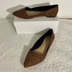 Mix No. 6 Rowland Animal Print Pointed Toe Flats Women’s Size 10M